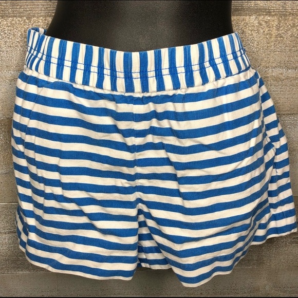J. Crew Factory Pants - J Crew blue white striped summer soft shorts